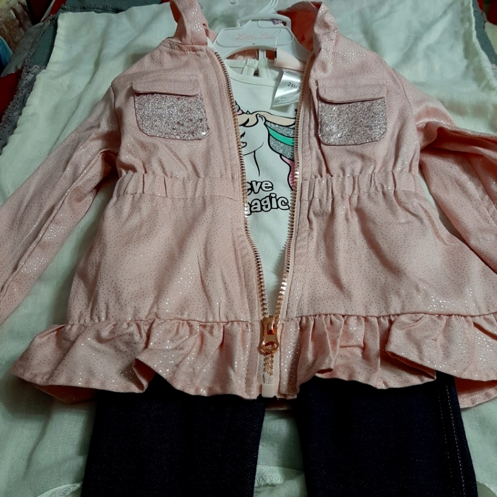 Toddler girls 3 piece outfit